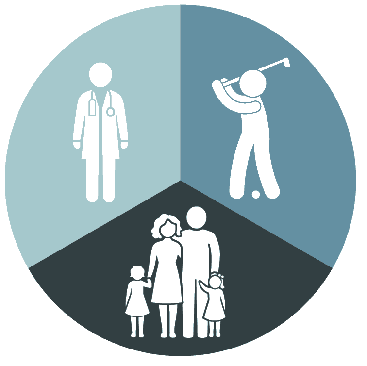 The whole physician: career, golf, and family